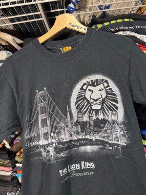 Y2K the lion king play San Francisco graphic t shirt black